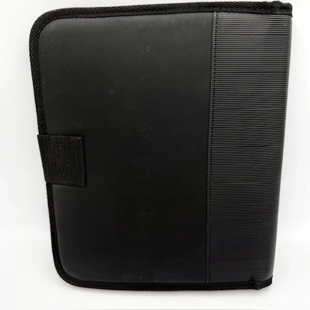 Vintage‎ Coca-Cola Notebook Folio Stuart Hall Black Red Zippered Organizer